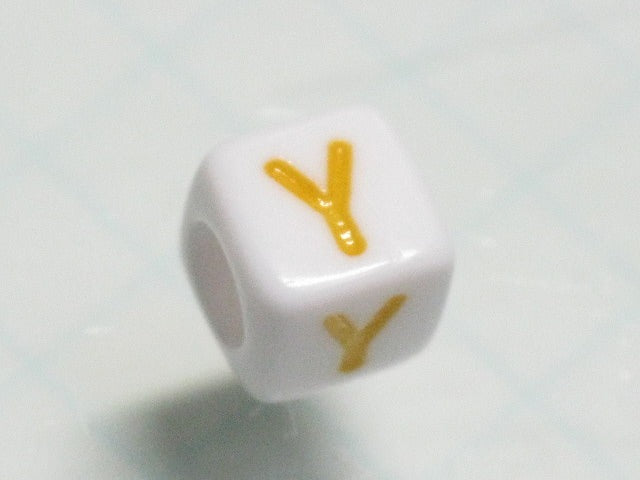 TOKO-BEADS P012-3-Y Alphabet (Y) 6mm P012-3-Y アルファベット（Y） 6mm Asian bead & African bead  Handmade,Lampeork,bead,asia,india,ethnic,parts,accessory,beads とんぼ玉,ビーズ,トンボ玉,アジア,インド,エスニック,手作り,パーツ,アクセサリー