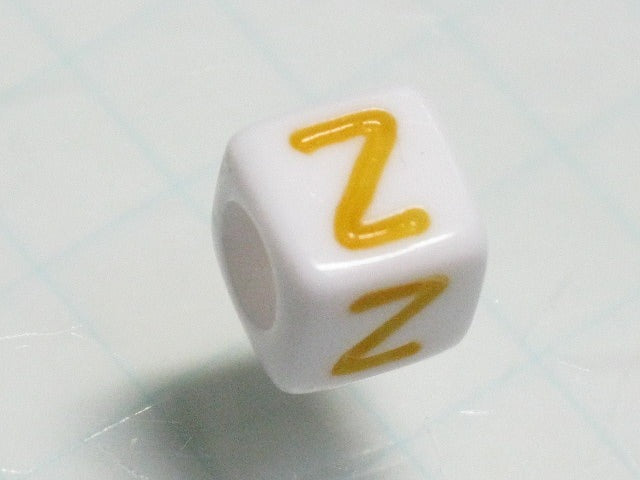 TOKO-BEADS P012-3-Z Alphabet (Z) 6mm P012-3-Z アルファベット（Z） 6mm Asian bead & African bead  Handmade,Lampeork,bead,asia,india,ethnic,parts,accessory,beads とんぼ玉,ビーズ,トンボ玉,アジア,インド,エスニック,手作り,パーツ,アクセサリー