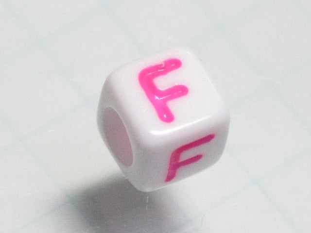TOKO-BEADS P012-4-F Alphabet (F) 6mm P012-4-F アルファベット（F） 6mm Asian bead & African bead  Handmade,Lampeork,bead,asia,india,ethnic,parts,accessory,beads とんぼ玉,ビーズ,トンボ玉,アジア,インド,エスニック,手作り,パーツ,アクセサリー