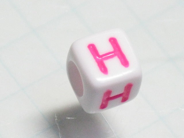 TOKO-BEADS P012-4-H Alphabet (H) 6mm P012-4-H アルファベット（H） 6mm Asian bead & African bead  Handmade,Lampeork,bead,asia,india,ethnic,parts,accessory,beads とんぼ玉,ビーズ,トンボ玉,アジア,インド,エスニック,手作り,パーツ,アクセサリー