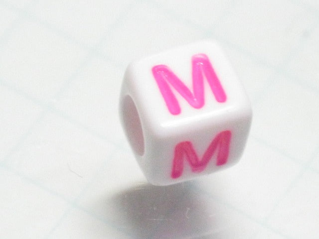 TOKO-BEADS P012-4-M Alphabet (M) 6mm P012-4-M アルファベット（M） 6mm Asian bead & African bead  Handmade,Lampeork,bead,asia,india,ethnic,parts,accessory,beads とんぼ玉,ビーズ,トンボ玉,アジア,インド,エスニック,手作り,パーツ,アクセサリー