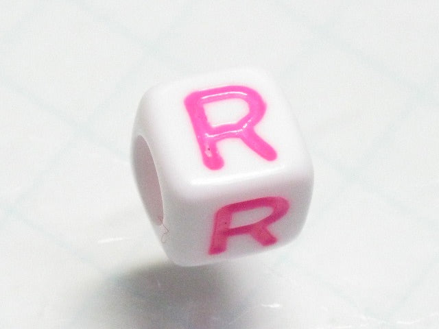 TOKO-BEADS P012-4-R Alphabet (R) 6mm P012-4-R アルファベット（R） 6mm Asian bead & African bead  Handmade,Lampeork,bead,asia,india,ethnic,parts,accessory,beads とんぼ玉,ビーズ,トンボ玉,アジア,インド,エスニック,手作り,パーツ,アクセサリー