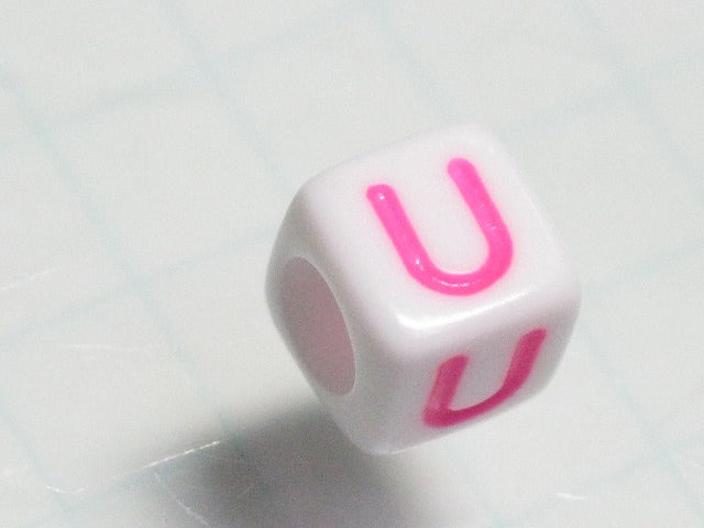 TOKO-BEADS P012-4-U Alphabet (U) 6mm P012-4-U アルファベット（U） 6mm Asian bead & African bead  Handmade,Lampeork,bead,asia,india,ethnic,parts,accessory,beads とんぼ玉,ビーズ,トンボ玉,アジア,インド,エスニック,手作り,パーツ,アクセサリー