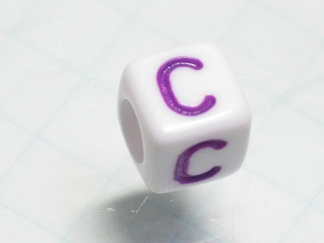 TOKO-BEADS P012-5-C Alphabet (C) 6mm P012-5-C アルファベット（C） 6mm Asian bead & African bead  Handmade,Lampeork,bead,asia,india,ethnic,parts,accessory,beads とんぼ玉,ビーズ,トンボ玉,アジア,インド,エスニック,手作り,パーツ,アクセサリー