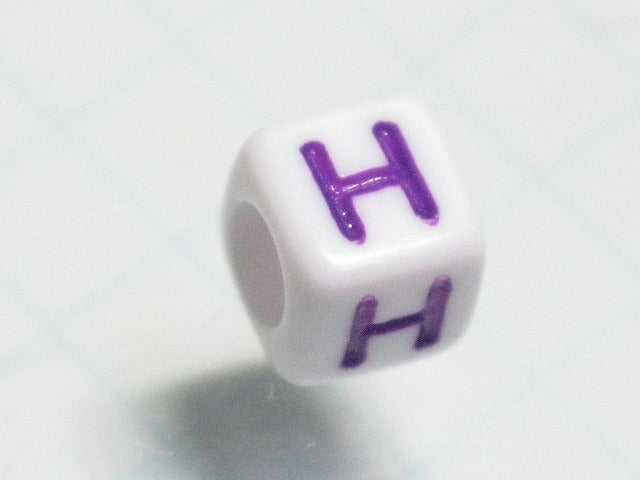 TOKO-BEADS P012-5-H Alphabet (H) 6mm P012-5-H アルファベット（H） 6mm Asian bead & African bead  Handmade,Lampeork,bead,asia,india,ethnic,parts,accessory,beads とんぼ玉,ビーズ,トンボ玉,アジア,インド,エスニック,手作り,パーツ,アクセサリー