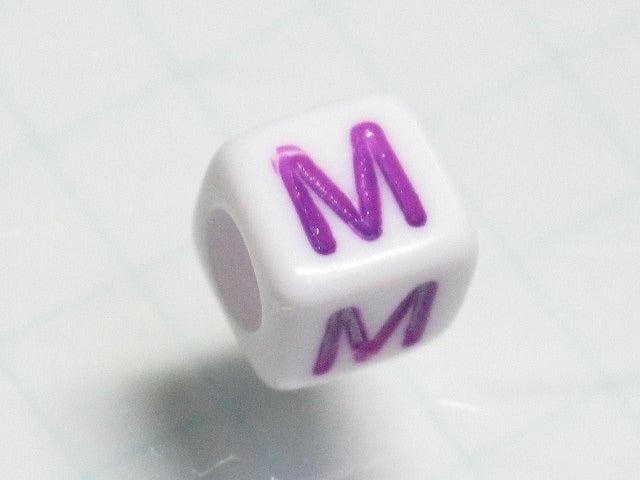 TOKO-BEADS P012-5-M Alphabet (M) 6mm P012-5-M アルファベット（M） 6mm Asian bead & African bead  Handmade,Lampeork,bead,asia,india,ethnic,parts,accessory,beads とんぼ玉,ビーズ,トンボ玉,アジア,インド,エスニック,手作り,パーツ,アクセサリー