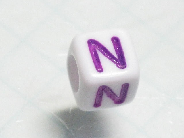 TOKO-BEADS P012-5-N Alphabet (N) 6mm P012-5-N アルファベット（N） 6mm Asian bead & African bead  Handmade,Lampeork,bead,asia,india,ethnic,parts,accessory,beads とんぼ玉,ビーズ,トンボ玉,アジア,インド,エスニック,手作り,パーツ,アクセサリー