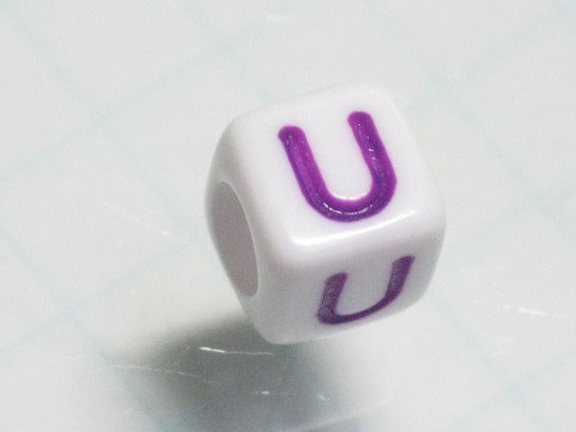 TOKO-BEADS P012-5-U Alphabet (U) 6mm P012-5-U アルファベット（U） 6mm Asian bead & African bead  Handmade,Lampeork,bead,asia,india,ethnic,parts,accessory,beads とんぼ玉,ビーズ,トンボ玉,アジア,インド,エスニック,手作り,パーツ,アクセサリー