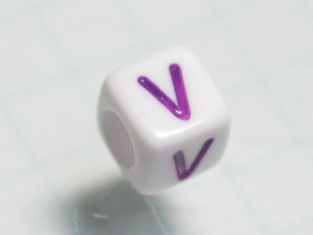 TOKO-BEADS P012-5-V Alphabet (V) 6mm P012-5-V アルファベット（V） 6mm Asian bead & African bead  Handmade,Lampeork,bead,asia,india,ethnic,parts,accessory,beads とんぼ玉,ビーズ,トンボ玉,アジア,インド,エスニック,手作り,パーツ,アクセサリー