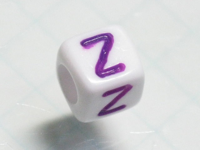 TOKO-BEADS P012-5-Z Alphabet (Z) 6mm P012-5-Z アルファベット（Z） 6mm Asian bead & African bead  Handmade,Lampeork,bead,asia,india,ethnic,parts,accessory,beads とんぼ玉,ビーズ,トンボ玉,アジア,インド,エスニック,手作り,パーツ,アクセサリー
