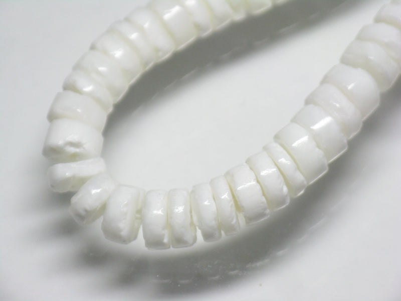 TOKO-BEADS PB010-20 Shell bead (strand) 5~6mm PB010-20 ヒーシービーズ（連） 5~6mm Asian bead & African bead  Handmade,Lampeork,bead,asia,india,ethnic,parts,accessory,beads とんぼ玉,ビーズ,トンボ玉,アジア,インド,エスニック,手作り,パーツ,アクセサリー