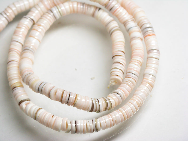 TOKO-BEADS PB011-15 Shell bead (strand) 4.5mm PB011-15 ヒーシービーズ（連） 4.5mm Asian bead & African bead  Handmade,Lampeork,bead,asia,india,ethnic,parts,accessory,beads とんぼ玉,ビーズ,トンボ玉,アジア,インド,エスニック,手作り,パーツ,アクセサリー