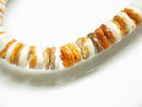 TOKO-BEADS PB011-52 Shell bead (strand) 6mm PB011-52 ヒーシービーズ（連） 6mm Asian bead & African bead  Handmade,Lampeork,bead,asia,india,ethnic,parts,accessory,beads とんぼ玉,ビーズ,トンボ玉,アジア,インド,エスニック,手作り,パーツ,アクセサリー