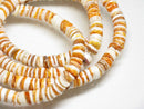 TOKO-BEADS PB011-52 Shell bead (strand) 6mm PB011-52 ヒーシービーズ（連） 6mm Asian bead & African bead  Handmade,Lampeork,bead,asia,india,ethnic,parts,accessory,beads とんぼ玉,ビーズ,トンボ玉,アジア,インド,エスニック,手作り,パーツ,アクセサリー