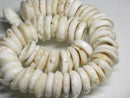 TOKO-BEADS PB014-08 Puka-Shell (strand) 16~18mm PB014-08 プカシェル（連） 16~18mm Asian bead & African bead  Handmade,Lampeork,bead,asia,india,ethnic,parts,accessory,beads とんぼ玉,ビーズ,トンボ玉,アジア,インド,エスニック,手作り,パーツ,アクセサリー