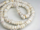 TOKO-BEADS PB014-23 Puka-Shell (strand) 6~8mm PB014-23 プカシェル（連） 6~8mm Asian bead & African bead  Handmade,Lampeork,bead,asia,india,ethnic,parts,accessory,beads とんぼ玉,ビーズ,トンボ玉,アジア,インド,エスニック,手作り,パーツ,アクセサリー
