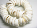 TOKO-BEADS PB014-26 Puka-Shell (strand) 22~26mm PB014-26 プカシェル（連） 22~26mm Asian bead & African bead  Handmade,Lampeork,bead,asia,india,ethnic,parts,accessory,beads とんぼ玉,ビーズ,トンボ玉,アジア,インド,エスニック,手作り,パーツ,アクセサリー