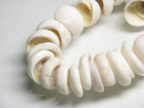 TOKO-BEADS PB014-27 Puka-Shell (strand) 16~20mm PB014-27 プカシェル（連） 16~20mm Asian bead & African bead  Handmade,Lampeork,bead,asia,india,ethnic,parts,accessory,beads とんぼ玉,ビーズ,トンボ玉,アジア,インド,エスニック,手作り,パーツ,アクセサリー