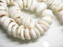 TOKO-BEADS PB014-27 Puka-Shell (strand) 16~20mm PB014-27 プカシェル（連） 16~20mm Asian bead & African bead  Handmade,Lampeork,bead,asia,india,ethnic,parts,accessory,beads とんぼ玉,ビーズ,トンボ玉,アジア,インド,エスニック,手作り,パーツ,アクセサリー