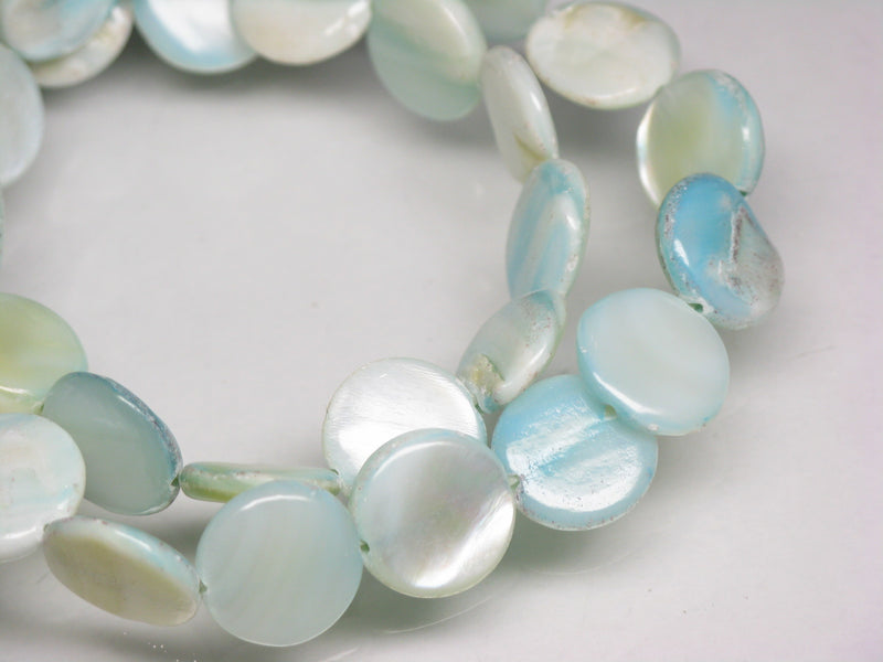 TOKO-BEADS PB019-03N Shell bead (strand) 11mm PB019-03N コイン型シェルビーズ（連） 11mm Asian bead & African bead  Handmade,Lampeork,bead,asia,india,ethnic,parts,accessory,beads とんぼ玉,ビーズ,トンボ玉,アジア,インド,エスニック,手作り,パーツ,アクセサリー