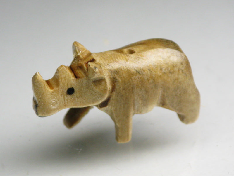 TOKO-BEADS PW002-32 Wooden Charm (Rhino) 26mm PW002-32 ウッドチャーム（さい） 26mm Asian bead & African bead  Handmade,Lampeork,bead,asia,india,ethnic,parts,accessory,beads とんぼ玉,ビーズ,トンボ玉,アジア,インド,エスニック,手作り,パーツ,アクセサリー