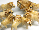 TOKO-BEADS PW002-35P Wooden Charm (Lion 10pcs) 28mm PW002-35P ウッドチャーム（らいおん）（10個パック） 28mm Asian bead & African bead  Handmade,Lampeork,bead,asia,india,ethnic,parts,accessory,beads とんぼ玉,ビーズ,トンボ玉,アジア,インド,エスニック,手作り,パーツ,アクセサリー