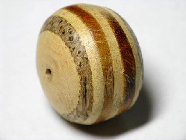 TOKO-BEADS PW002-43 Palm wood bead 25mm PW002-43 ウッドビーズ 25mm Asian bead & African bead  Handmade,Lampeork,bead,asia,india,ethnic,parts,accessory,beads とんぼ玉,ビーズ,トンボ玉,アジア,インド,エスニック,手作り,パーツ,アクセサリー