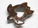 TOKO-BEADS PW002-82 Palm wood Charm 39mm PW002-82 ココナッツチャーム（かめ） 39mm Asian bead & African bead  Handmade,Lampeork,bead,asia,india,ethnic,parts,accessory,beads とんぼ玉,ビーズ,トンボ玉,アジア,インド,エスニック,手作り,パーツ,アクセサリー