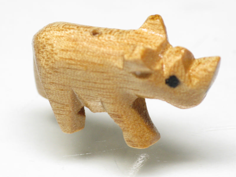TOKO-BEADS PW002-88S Wooden Charm (Rhino) 25mm PW002-88S ウッドチャーム（さい） 25mm Asian bead & African bead  Handmade,Lampeork,bead,asia,india,ethnic,parts,accessory,beads とんぼ玉,ビーズ,トンボ玉,アジア,インド,エスニック,手作り,パーツ,アクセサリー