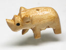TOKO-BEADS PW002-88S Wooden Charm (Rhino) 25mm PW002-88S ウッドチャーム（さい） 25mm Asian bead & African bead  Handmade,Lampeork,bead,asia,india,ethnic,parts,accessory,beads とんぼ玉,ビーズ,トンボ玉,アジア,インド,エスニック,手作り,パーツ,アクセサリー