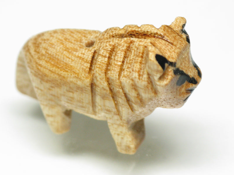 TOKO-BEADS PW002-89S Wooden Charm (Lion) 26mm PW002-89S ウッドチャーム（らいおん） 26mm Asian bead & African bead  Handmade,Lampeork,bead,asia,india,ethnic,parts,accessory,beads とんぼ玉,ビーズ,トンボ玉,アジア,インド,エスニック,手作り,パーツ,アクセサリー