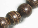TOKO-BEADS PW004-03N Palm wood bead (strand) 12.5mm PW004-03N ココナッツビーズ（連） 12.5mm Asian bead & African bead  Handmade,Lampeork,bead,asia,india,ethnic,parts,accessory,beads とんぼ玉,ビーズ,トンボ玉,アジア,インド,エスニック,手作り,パーツ,アクセサリー