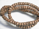 TOKO-BEADS PW005-03N Wooden bead (strand) 6mm PW005-03N ウッドビーズ（連） 6mm Asian bead & African bead  Handmade,Lampeork,bead,asia,india,ethnic,parts,accessory,beads とんぼ玉,ビーズ,トンボ玉,アジア,インド,エスニック,手作り,パーツ,アクセサリー
