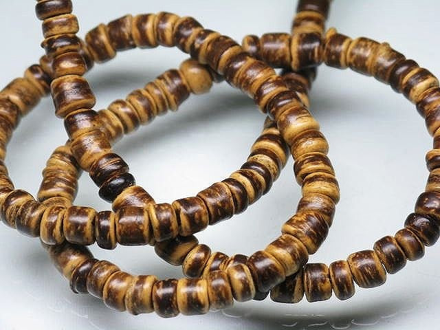 TOKO-BEADS PW201N-26 Palmtree Seed bead (strand) 5mm PW201N-26 ココナッツシードビーズ（連） 5mm Asian bead & African bead  Handmade,Lampeork,bead,asia,india,ethnic,parts,accessory,beads とんぼ玉,ビーズ,トンボ玉,アジア,インド,エスニック,手作り,パーツ,アクセサリー