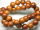 TOKO-BEADS PW301-07N Wooden bead (strand) 12mm PW301-07N ウッドビーズ（連） 12mm Asian bead & African bead  Handmade,Lampeork,bead,asia,india,ethnic,parts,accessory,beads とんぼ玉,ビーズ,トンボ玉,アジア,インド,エスニック,手作り,パーツ,アクセサリー