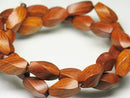 TOKO-BEADS PW301-45N Wooden bead (strand) 8mm PW301-45N ウッドビーズ（連） 8mm Asian bead & African bead  Handmade,Lampeork,bead,asia,india,ethnic,parts,accessory,beads とんぼ玉,ビーズ,トンボ玉,アジア,インド,エスニック,手作り,パーツ,アクセサリー