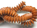 TOKO-BEADS PW301-47N Wooden bead (strand) 13.5mm PW301-47N ウッドビーズ（連） 13.5mm Asian bead & African bead  Handmade,Lampeork,bead,asia,india,ethnic,parts,accessory,beads とんぼ玉,ビーズ,トンボ玉,アジア,インド,エスニック,手作り,パーツ,アクセサリー