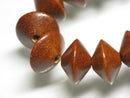 TOKO-BEADS PW301-48N Wooden bead (strand) 15mm PW301-48N ウッドビーズ（連） 15mm Asian bead & African bead  Handmade,Lampeork,bead,asia,india,ethnic,parts,accessory,beads とんぼ玉,ビーズ,トンボ玉,アジア,インド,エスニック,手作り,パーツ,アクセサリー