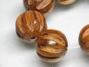 TOKO-BEADS PW301-72N Wooden bead (strand) 15mm PW301-72N ウッドビーズ（連） 15mm Asian bead & African bead  Handmade,Lampeork,bead,asia,india,ethnic,parts,accessory,beads とんぼ玉,ビーズ,トンボ玉,アジア,インド,エスニック,手作り,パーツ,アクセサリー