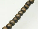 TOKO-BEADS PW302-01N Wooden bead (strand) 4.5mm PW302-01N ウッドビーズ（連） 4.5mm Asian bead & African bead  Handmade,Lampeork,bead,asia,india,ethnic,parts,accessory,beads とんぼ玉,ビーズ,トンボ玉,アジア,インド,エスニック,手作り,パーツ,アクセサリー