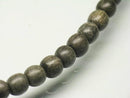 TOKO-BEADS PW302-02N Wooden bead (strand) 6.5mm PW302-02N ウッドビーズ（連） 6.5mm Asian bead & African bead  Handmade,Lampeork,bead,asia,india,ethnic,parts,accessory,beads とんぼ玉,ビーズ,トンボ玉,アジア,インド,エスニック,手作り,パーツ,アクセサリー
