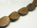 TOKO-BEADS PW302-14N Wooden bead (strand) 25mm PW302-14N ウッドビーズ（連） 25mm Asian bead & African bead  Handmade,Lampeork,bead,asia,india,ethnic,parts,accessory,beads とんぼ玉,ビーズ,トンボ玉,アジア,インド,エスニック,手作り,パーツ,アクセサリー