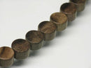 TOKO-BEADS PW302-19N Wooden bead (strand) 8mm PW302-19N ウッドビーズ（連） 8mm Asian bead & African bead  Handmade,Lampeork,bead,asia,india,ethnic,parts,accessory,beads とんぼ玉,ビーズ,トンボ玉,アジア,インド,エスニック,手作り,パーツ,アクセサリー