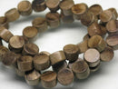 TOKO-BEADS PW302-19N Wooden bead (strand) 8mm PW302-19N ウッドビーズ（連） 8mm Asian bead & African bead  Handmade,Lampeork,bead,asia,india,ethnic,parts,accessory,beads とんぼ玉,ビーズ,トンボ玉,アジア,インド,エスニック,手作り,パーツ,アクセサリー