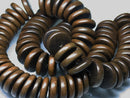 TOKO-BEADS PW302-22N Wooden bead (strand) 16mm PW302-22N ウッドビーズ（連） 16mm Asian bead & African bead  Handmade,Lampeork,bead,asia,india,ethnic,parts,accessory,beads とんぼ玉,ビーズ,トンボ玉,アジア,インド,エスニック,手作り,パーツ,アクセサリー