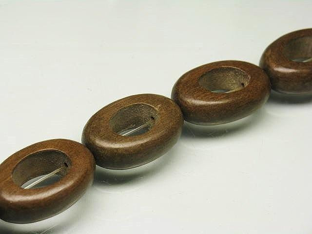 TOKO-BEADS PW302-16N Wooden bead (strand) 19mm PW302-16N ウッドビーズ（連） 19mm Asian bead & African bead  Handmade,Lampeork,bead,asia,india,ethnic,parts,accessory,beads とんぼ玉,ビーズ,トンボ玉,アジア,インド,エスニック,手作り,パーツ,アクセサリー