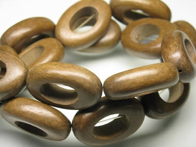 TOKO-BEADS PW302-16N Wooden bead (strand) 19mm PW302-16N ウッドビーズ（連） 19mm Asian bead & African bead  Handmade,Lampeork,bead,asia,india,ethnic,parts,accessory,beads とんぼ玉,ビーズ,トンボ玉,アジア,インド,エスニック,手作り,パーツ,アクセサリー