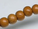 TOKO-BEADS PW304-03N Wooden bead (strand) 6.5mm PW304-03N ウッドビーズ（連） 6.5mm Asian bead & African bead  Handmade,Lampeork,bead,asia,india,ethnic,parts,accessory,beads とんぼ玉,ビーズ,トンボ玉,アジア,インド,エスニック,手作り,パーツ,アクセサリー