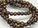 TOKO-BEADS PW305-01N Palm wood bead (strand) 5.5mm PW305-01N ココナッツビーズ（連） 5.5mm Asian bead & African bead  Handmade,Lampeork,bead,asia,india,ethnic,parts,accessory,beads とんぼ玉,ビーズ,トンボ玉,アジア,インド,エスニック,手作り,パーツ,アクセサリー