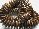 TOKO-BEADS PW305-07N Palm wood bead (strand) 15mm PW305-07N ココナッツビーズ（連） 15mm Asian bead & African bead  Handmade,Lampeork,bead,asia,india,ethnic,parts,accessory,beads とんぼ玉,ビーズ,トンボ玉,アジア,インド,エスニック,手作り,パーツ,アクセサリー